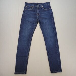 Levis 512 Jeans Mens 29x32 Blue Slim Tapered Dark Wash Mid Rise Stretch